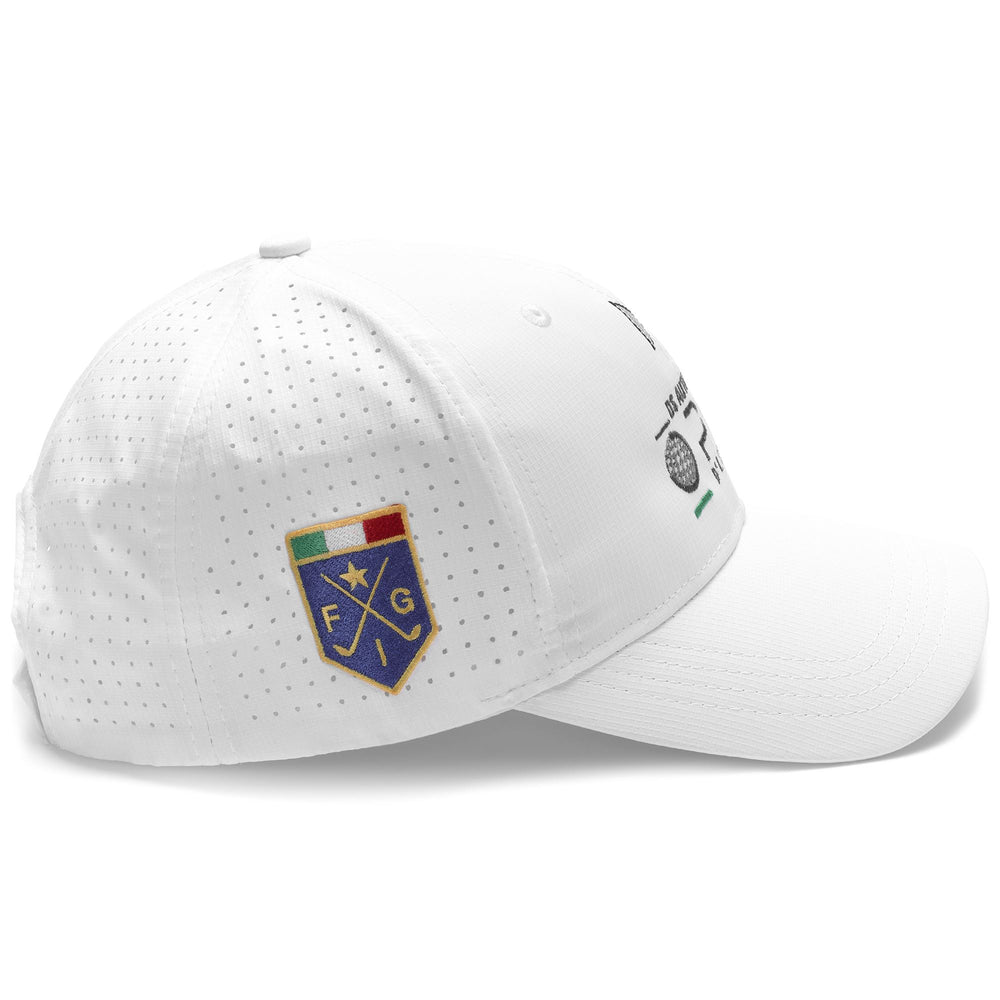 Headwear Unisex BAPOV OPEN ITALIA Cap WHITE Dressed Front (jpg Rgb)	