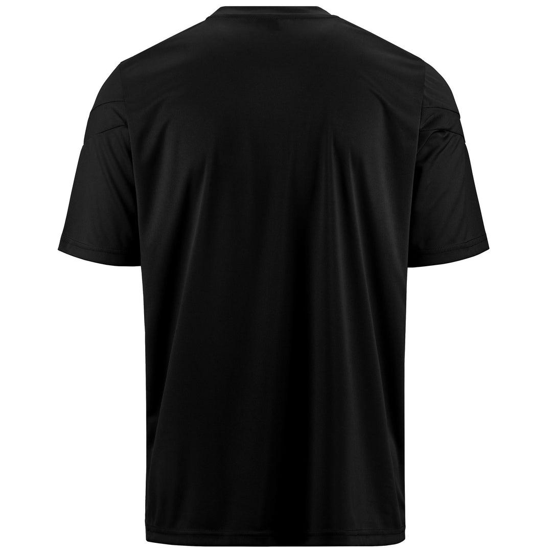 Active Jerseys Man KAPPA4SOCCER DOVOC Shirt BLACK Dressed Side (jpg Rgb)		