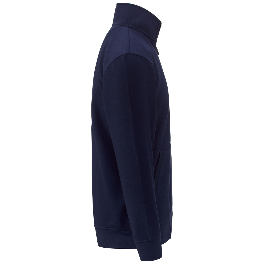 Fleece Man LOGO DRESTO Jacket BLUE MARINE Dressed Front (jpg Rgb)	
