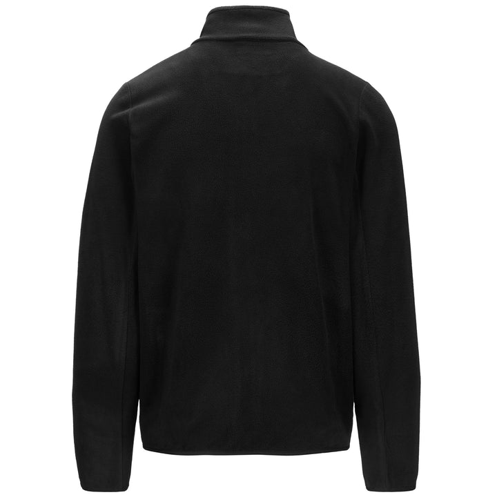 Fleece Man WIND Jacket BLACK - WHITE Dressed Side (jpg Rgb)		