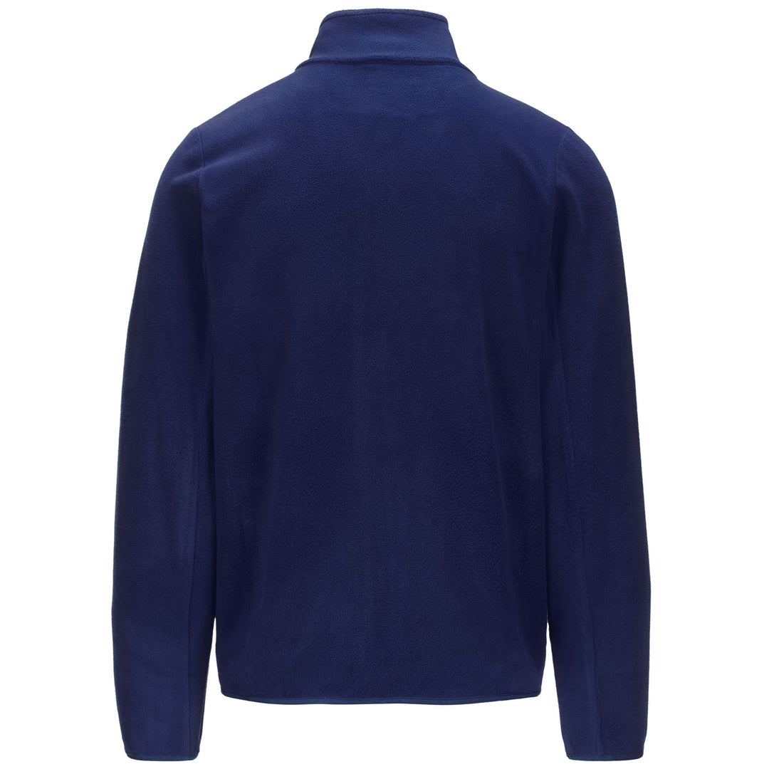 Fleece Man WIND Jacket BLUE MARINE - ORANGE Dressed Side (jpg Rgb)		