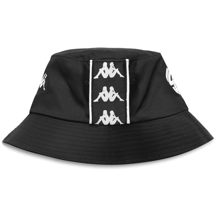 Headwear Unisex 222 BANDA GUNTHERS SPEZIA Hat BLACK-WHITE Dressed Front (jpg Rgb)	