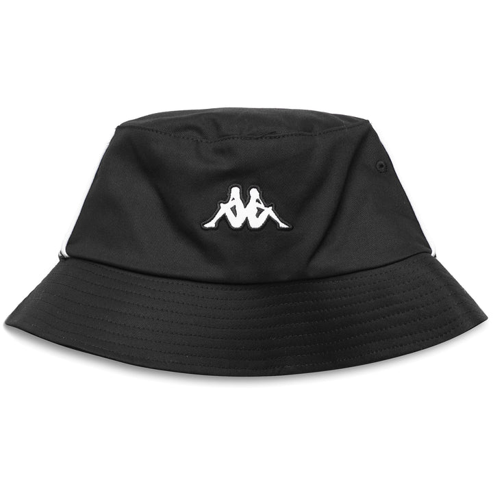 Headwear Unisex 222 BANDA GUNTHERS SPEZIA Hat BLACK-WHITE Dressed Side (jpg Rgb)		