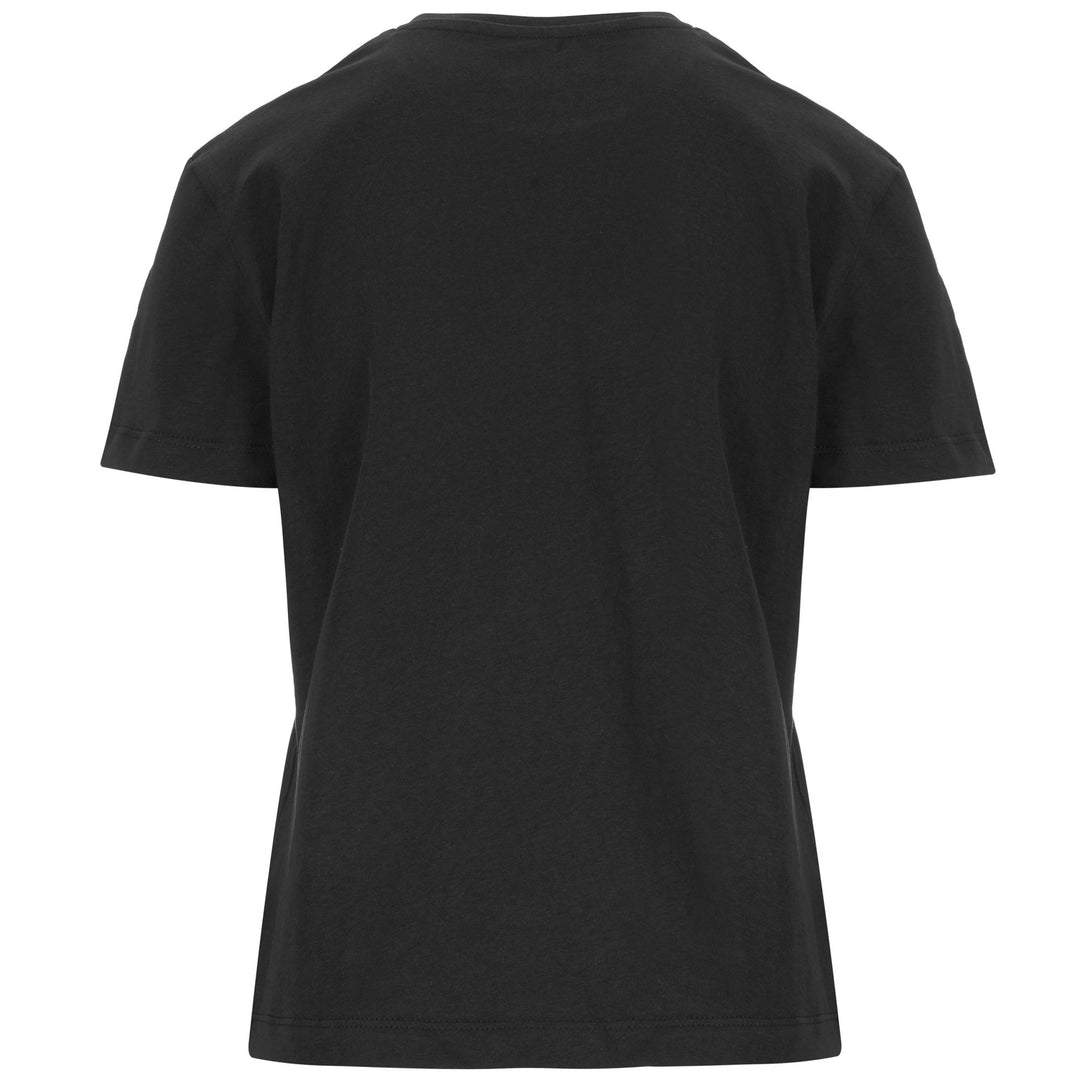 T-ShirtsTop Woman LOGO EMILIA T-Shirt BLACK Dressed Side (jpg Rgb)		