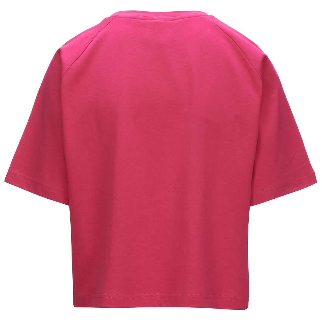 T-ShirtsTop Woman 222 BANDA GRISHA GRAPHIK T-Shirt FUCHSIA BRIGHT ROSE-GREY-ORANGE Dressed Side (jpg Rgb)		