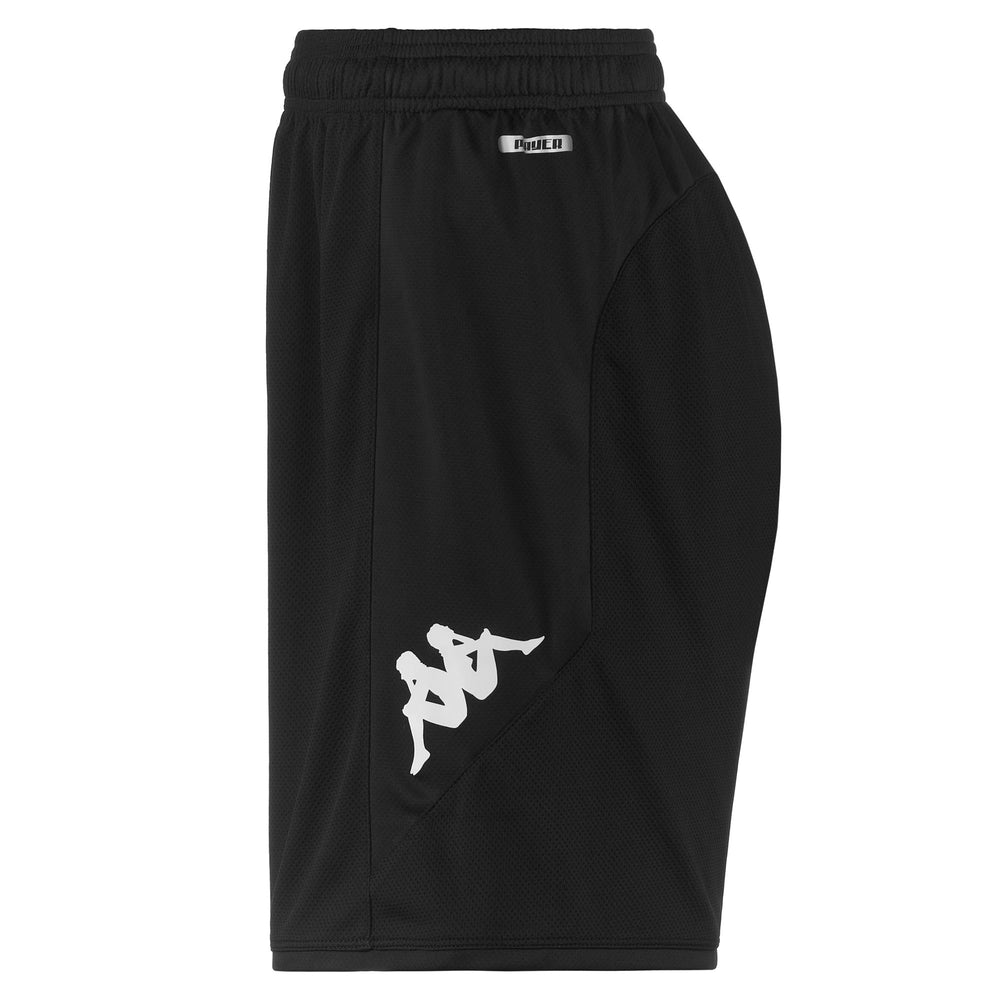 Shorts Man AHORA PRO 7 GENOA Sport  Shorts BLACK Dressed Front (jpg Rgb)	