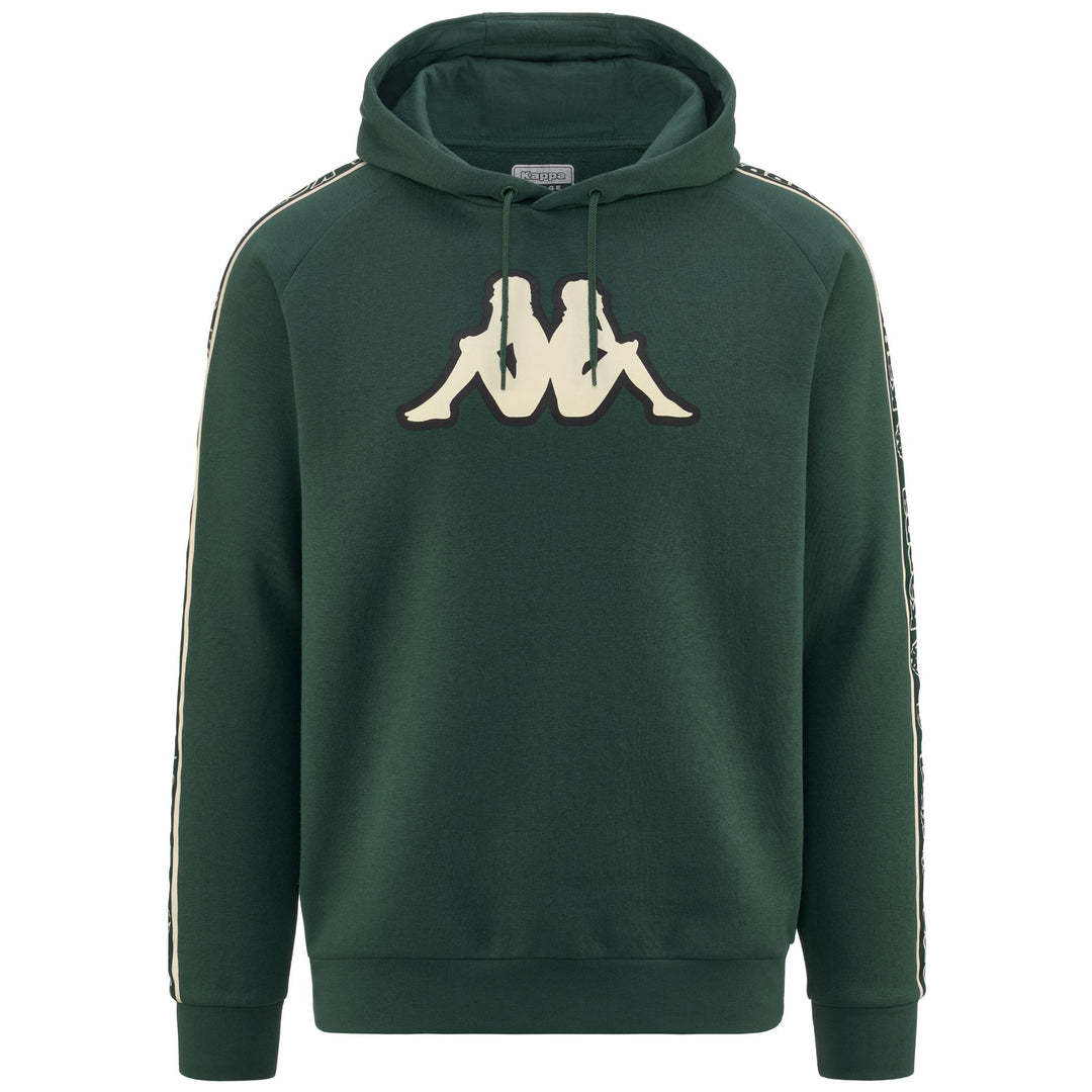 Fleece Man LOGO TAPE BREAK Jumper GREEN TREKKING Photo (jpg Rgb)			