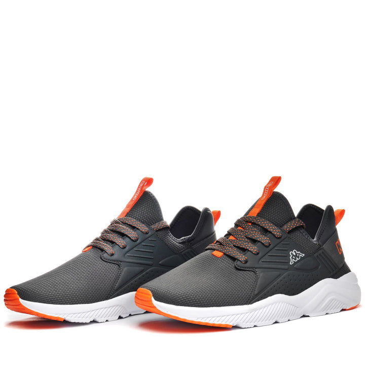 Sneakers Unisex  SANPUERTO Low Cut GREY MD-ORANGE Detail (jpg Rgb)			