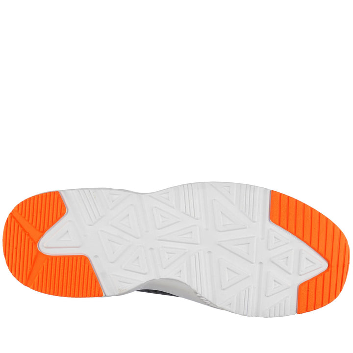 Sneakers Unisex  SANPUERTO Low Cut GREY MD-ORANGE Dressed Front (jpg Rgb)	