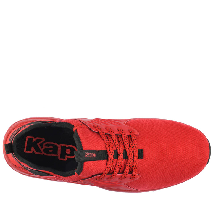 Sneakers Unisex  SANPUERTO Low Cut RED-BLACK Dressed Back (jpg Rgb)		