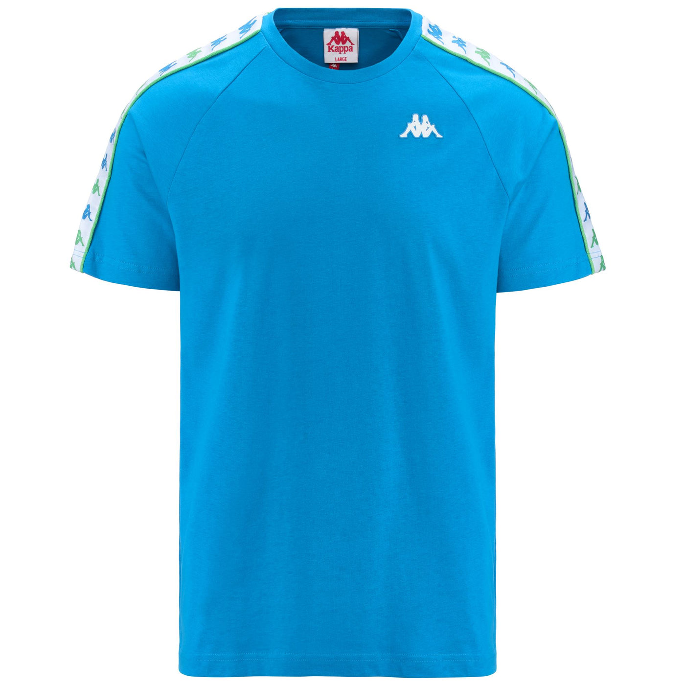 T-ShirtsTop Man 222 BANDA COENI SLIM T-Shirt BLUE SMURF-WHITE-GREEN DUSTY