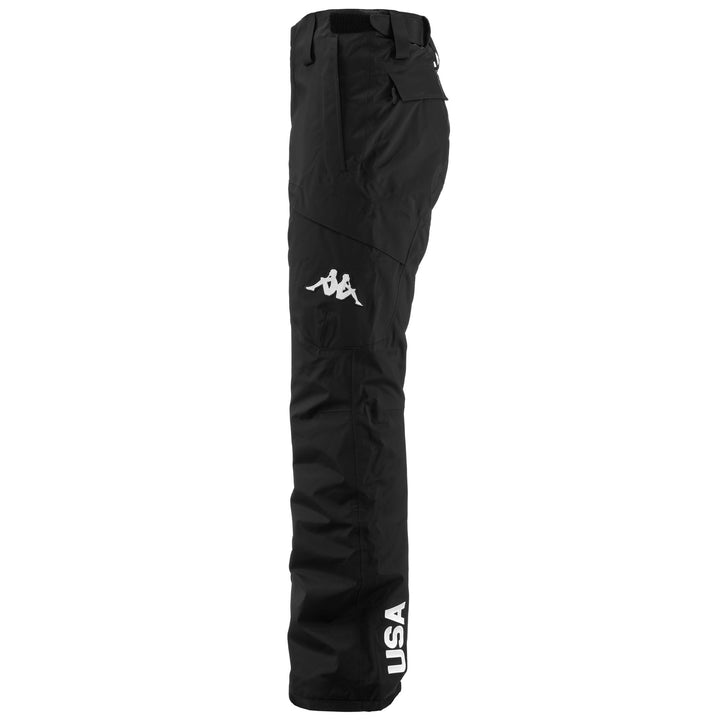 Pants Unisex 6CENTO 632 PADDED US Sport Trousers BLACK Dressed Back (jpg Rgb)		