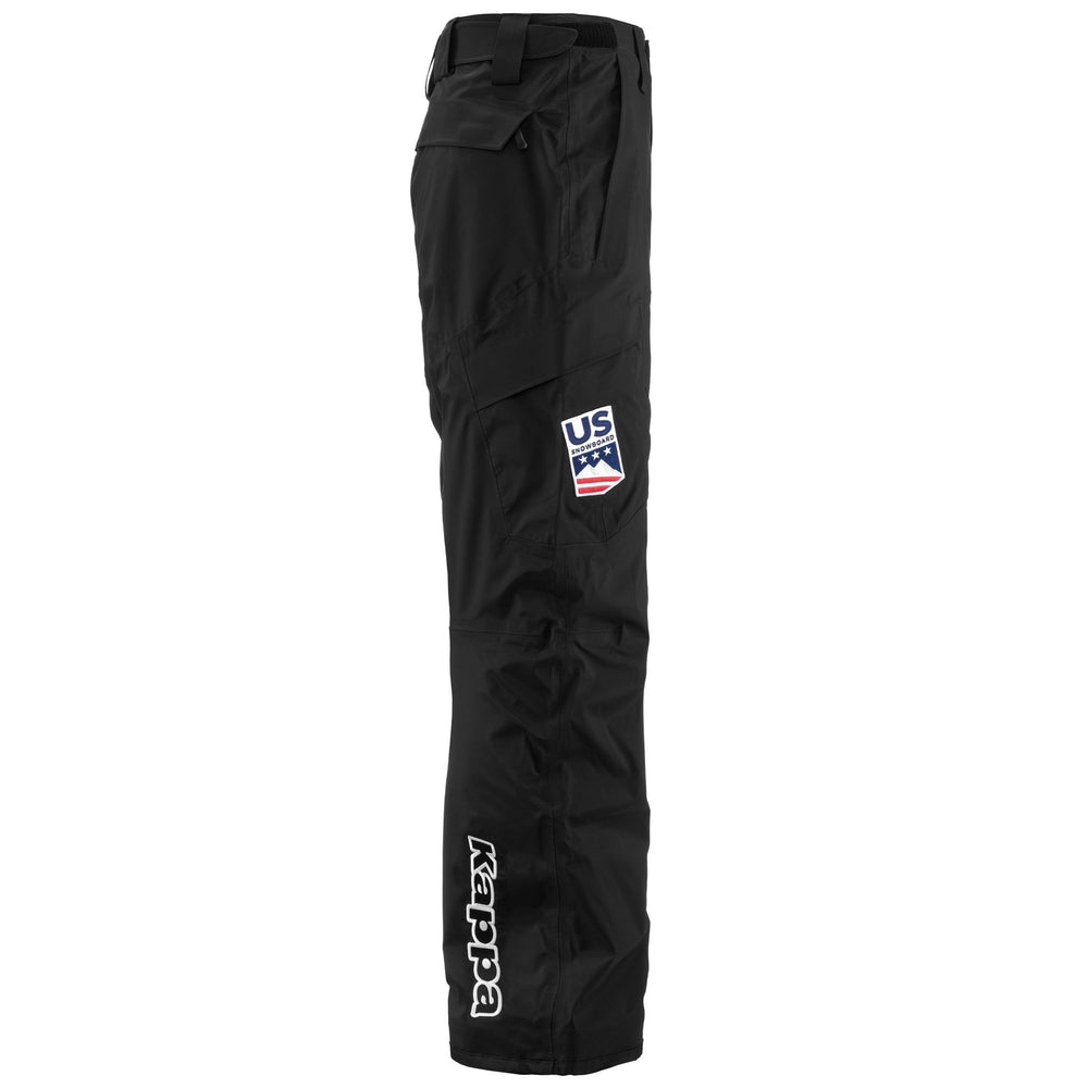 Pants Unisex 6CENTO  621A US Sport Trousers BLACK Dressed Front (jpg Rgb)	