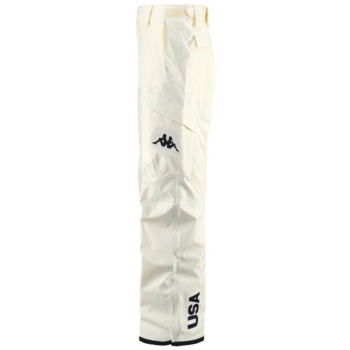 Pants Unisex 6CENTO  621A US Sport Trousers WHITE EGRET Dressed Back (jpg Rgb)		