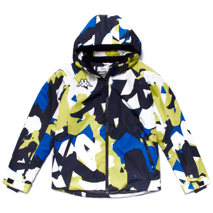 Jackets Kid unisex 6CENTO 686G KID Short GREEN LIME-BLUE LAPIS-BLUE DK NAVY-WHITE GRAPHIC Photo (jpg Rgb)			