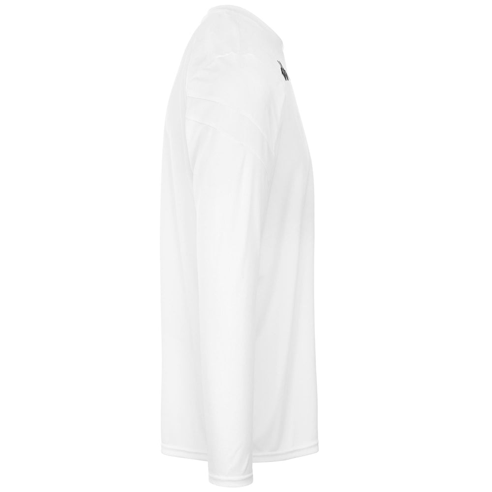 Active Jerseys Man KAPPA4FOOTBALL DOVOL Shirt WHITE Dressed Front (jpg Rgb)	