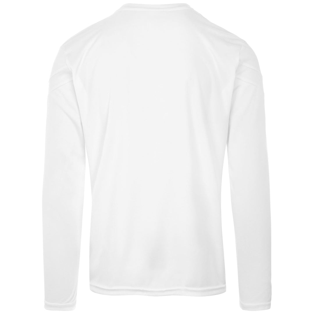 Active Jerseys Man KAPPA4FOOTBALL DOVOL Shirt WHITE Dressed Side (jpg Rgb)		