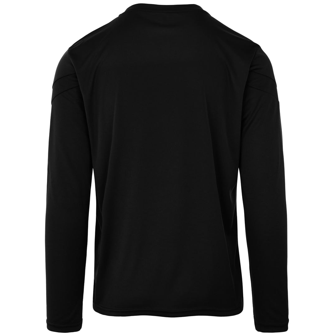 Active Jerseys Man KAPPA4FOOTBALL DOVOL Shirt BLACK Dressed Side (jpg Rgb)		