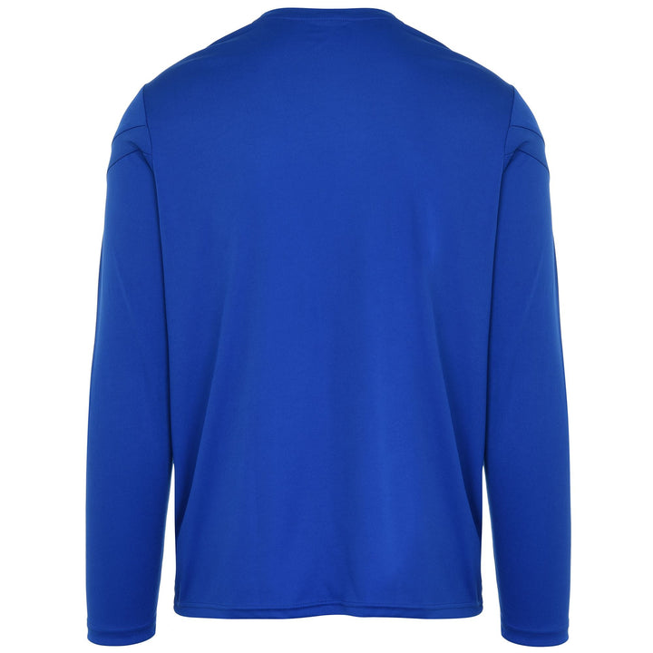 Active Jerseys Man KAPPA4FOOTBALL DOVOL Shirt BLUE SAPPHIRE Dressed Side (jpg Rgb)		