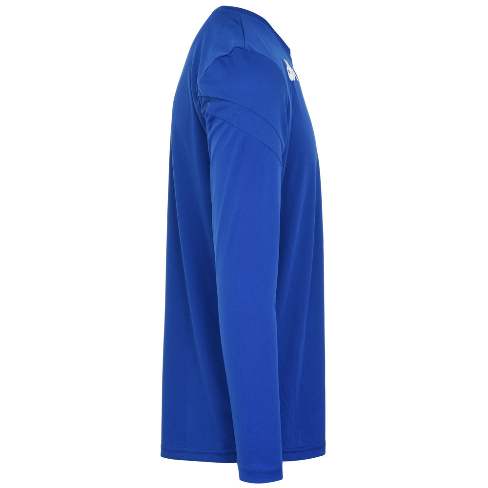 Active Jerseys Man KAPPA4FOOTBALL DOVOL Shirt BLUE SAPPHIRE Dressed Front (jpg Rgb)	