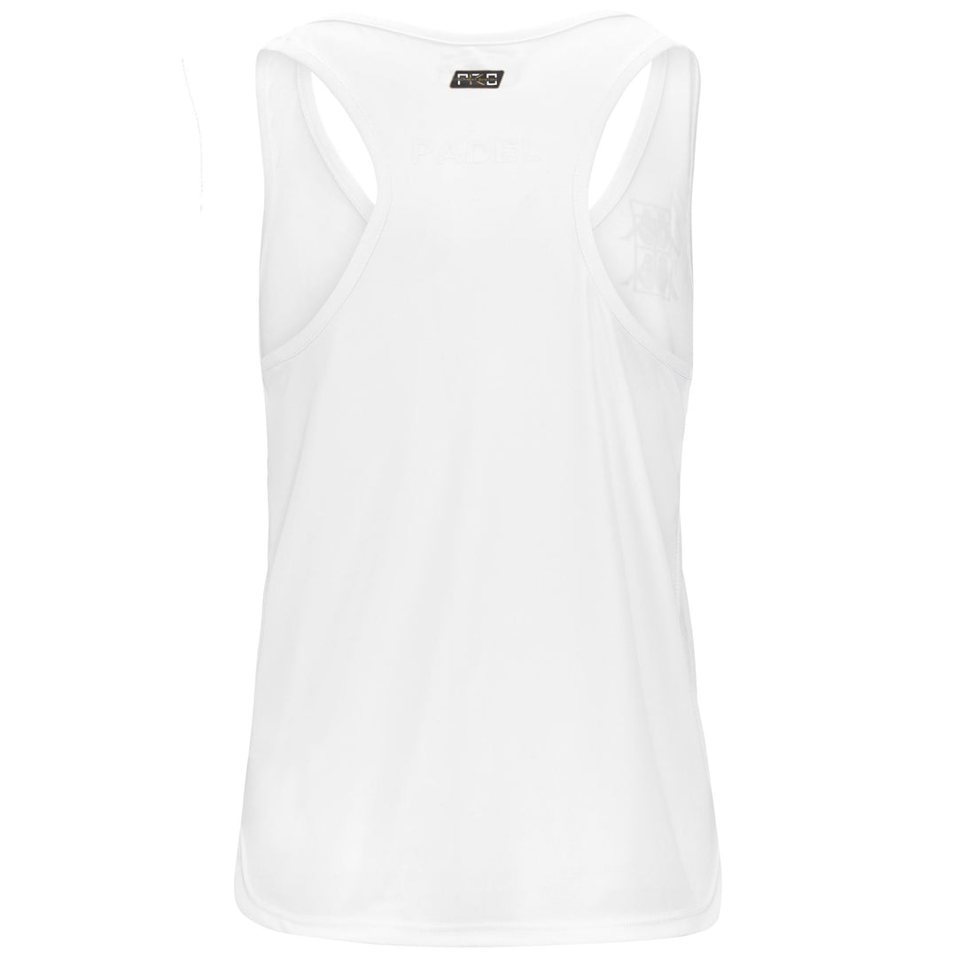 Active Jerseys Woman KOMBAT PADEL DITA Shirt WHITE - WHITE ICE Dressed Side (jpg Rgb)		