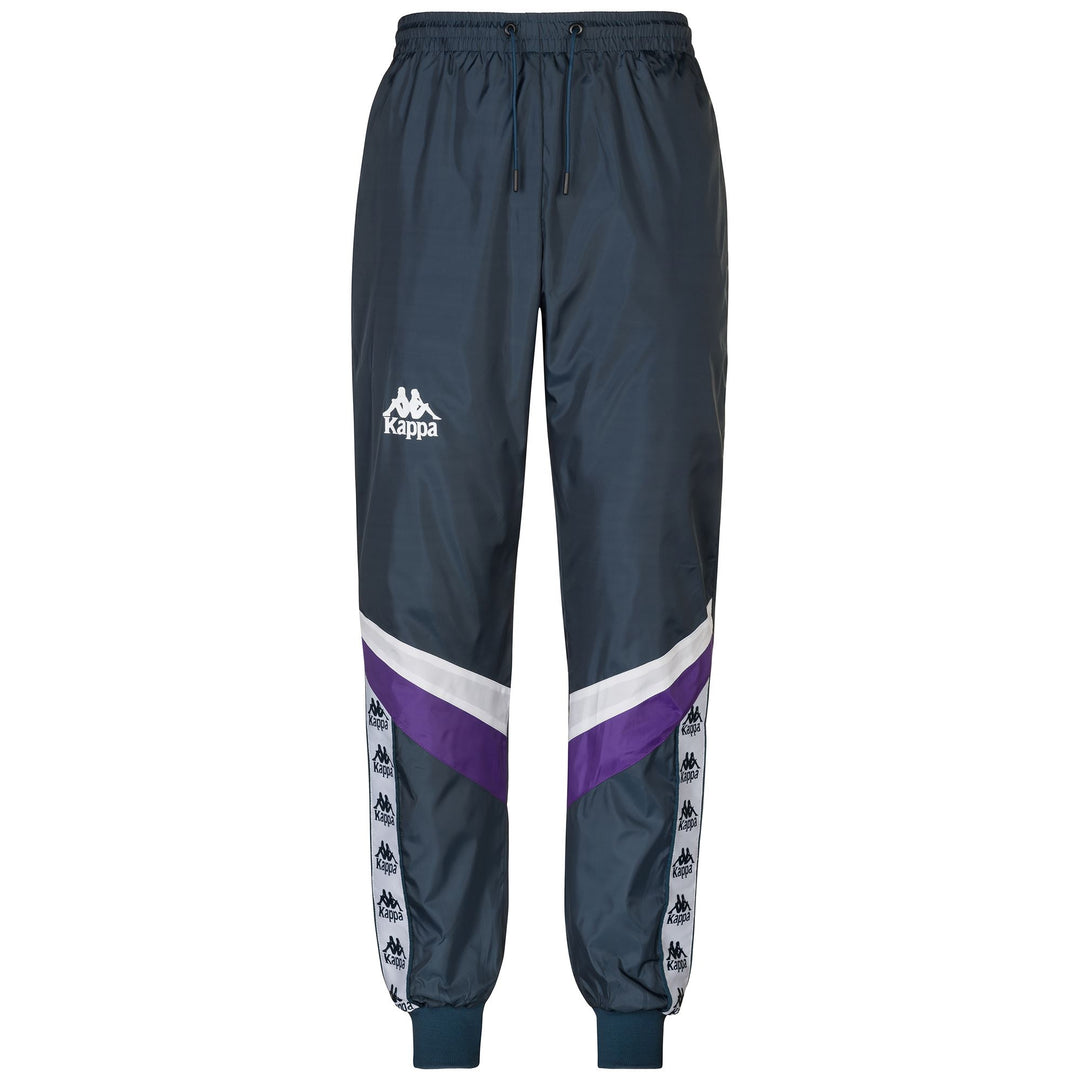 Pants Man AUTHENTIC FONJI Sport Trousers BLUE DARK-PURPLE-WHITE Photo (jpg Rgb)			