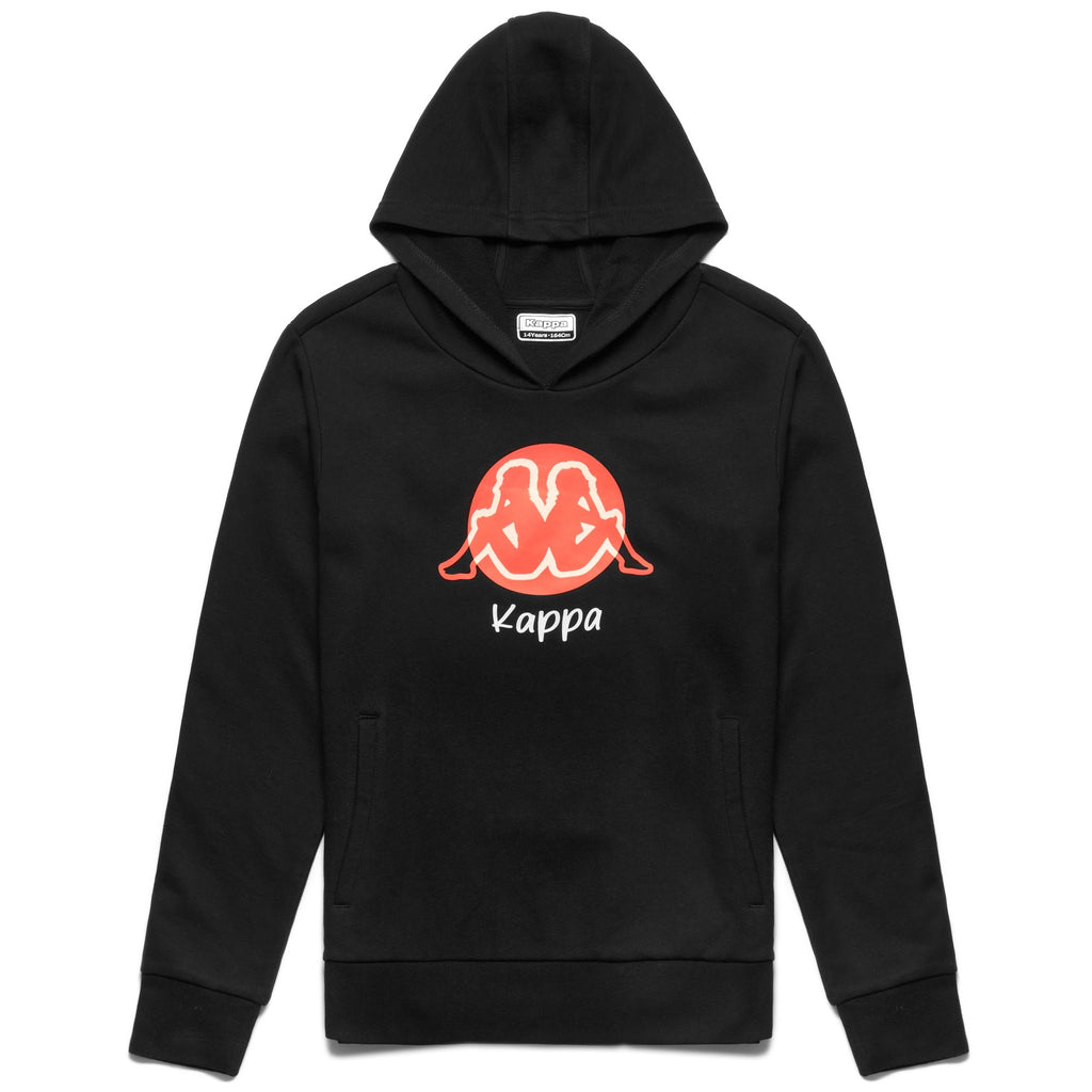 Black and discount white kappa hoodie