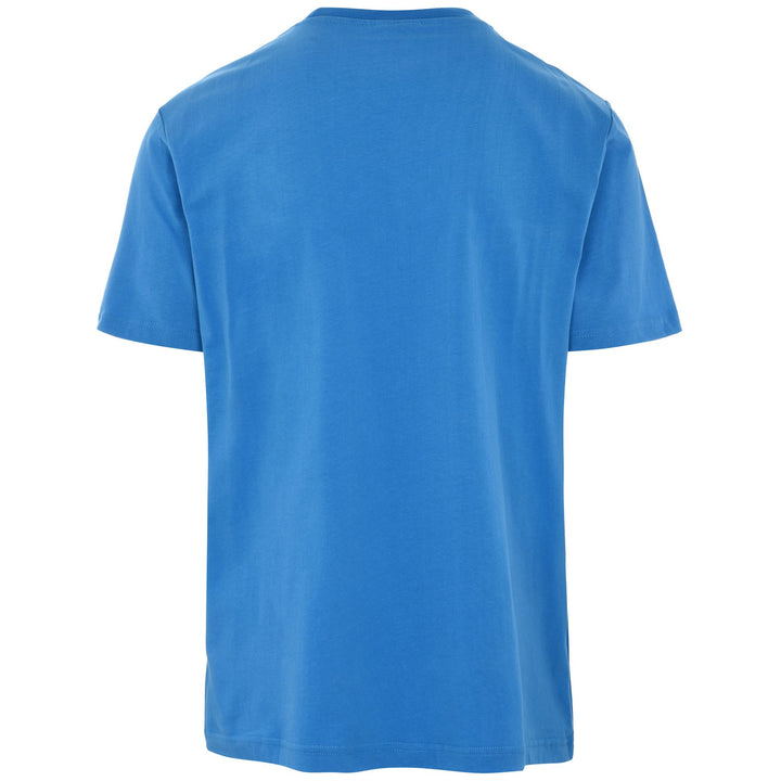 T-ShirtsTop Man AUTHENTIC TECH ZELL T-Shirt BLUE SMURF - BLACK - WHITE Dressed Side (jpg Rgb)		