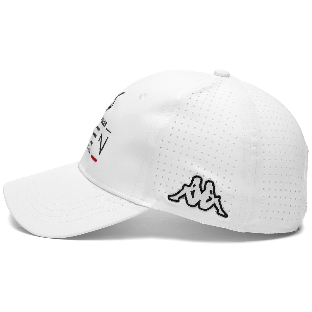 Headwear Unisex BAPOV OPEN ITALIA Cap WHITE Dressed Front (jpg Rgb)	