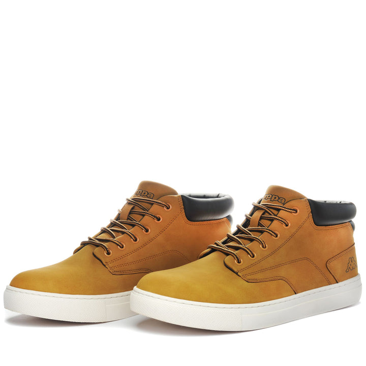 Ankle Boots Man LOGO FINEGAN Laced YELLOW TAN-BROWN DK Detail (jpg Rgb)			