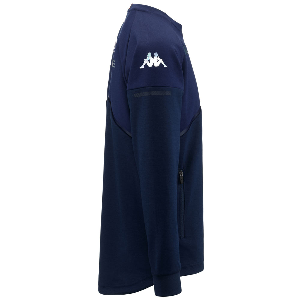 Fleece Man AREFOD ALPINE F1 Jumper BLUE DK-BLUE LT Dressed Front (jpg Rgb)	