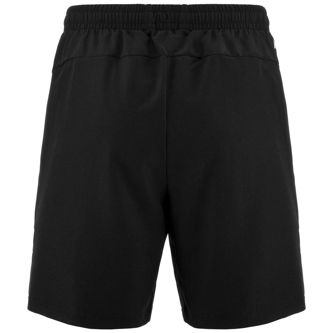 Shorts Man KOMBAT PADEL DIVIOLO Sport  Shorts BLACK - GREY BEAUTY Dressed Side (jpg Rgb)		