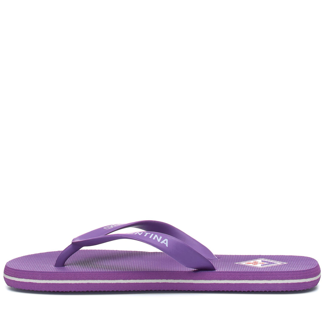 Flip-Flops Unisex MEIAGO 2 ACF FIORENTINA Thongs VIOLET-WHITE Dressed Side (jpg Rgb)		