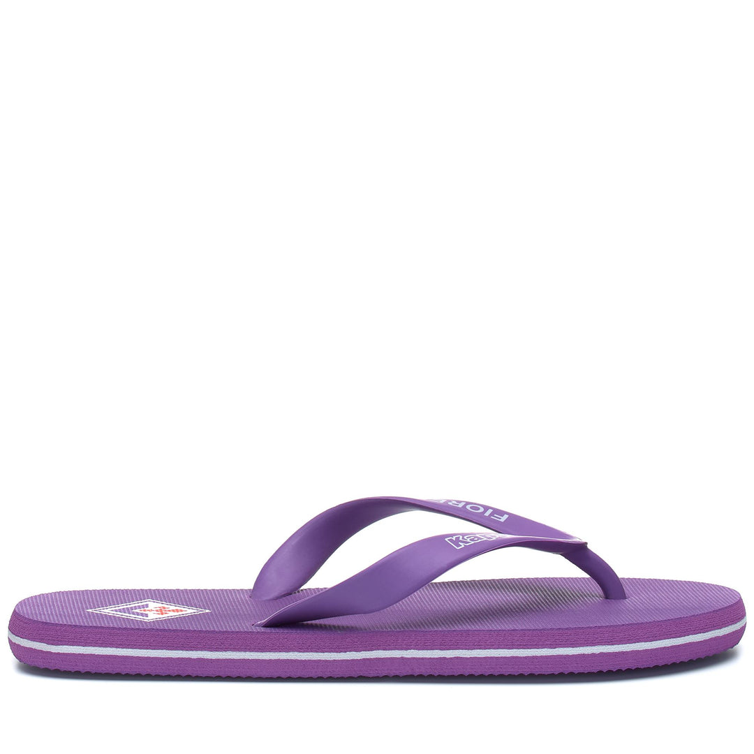 Flip-Flops Unisex MEIAGO 2 ACF FIORENTINA Thongs VIOLET-WHITE Photo (jpg Rgb)			