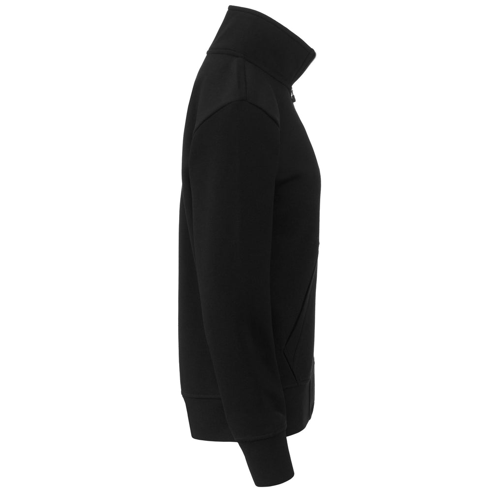 Fleece Woman LOGO DALA Jacket BLACK Dressed Front (jpg Rgb)	