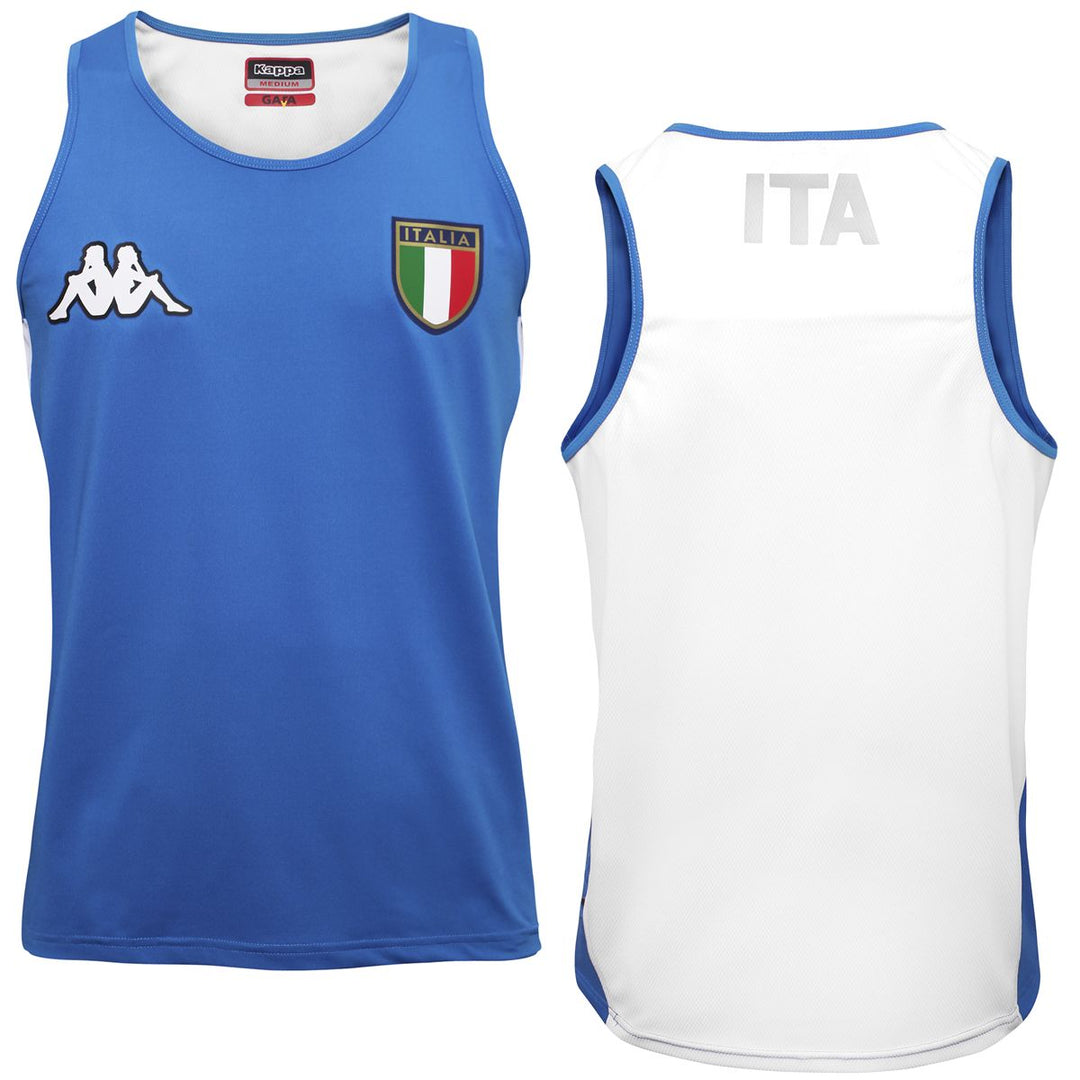 T-ShirtsTop Man WERRE ITA Tank WHITE-AZZURRO ITALIA Photo (jpg Rgb)			